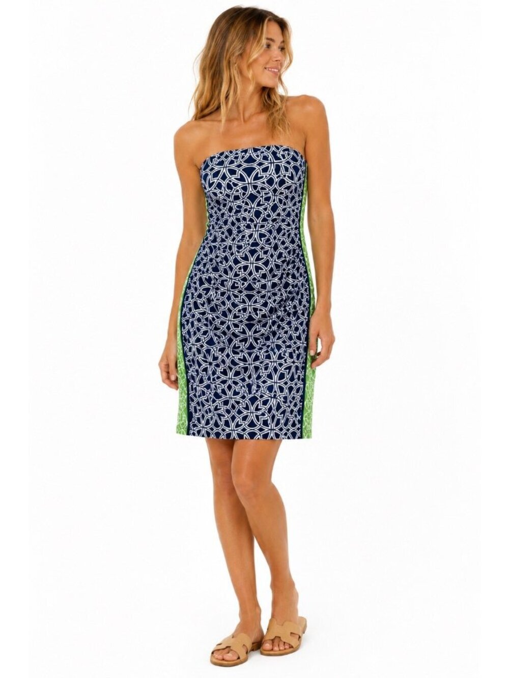 GRETCHEN SCOTT strapless sundress SMALL summer vacay resort wear palm beach